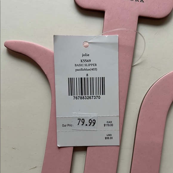 Kate Spade Navy Penguin Slippers size 8 - Picture 5 of 6